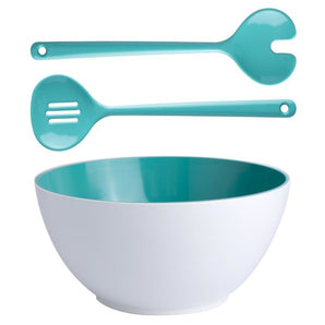 SUMMER SALAD BOWL + CUTLERY ACQUA