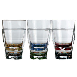 PARTY STACKING WATER GLASS - Colors Base- 6
