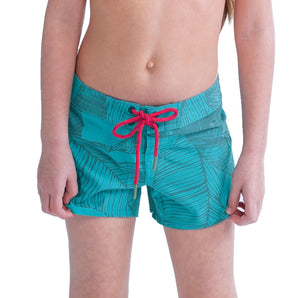 BOARDSHORT GIRLS VINTAGE TEAL