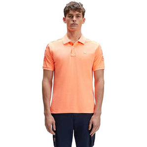 POLO S/S W/GRAPHIC ORANGE FLUO