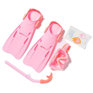 KIDS DIVE SET MEDIU SEA SEEKER STRAWBERRY