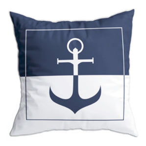 "SANTORINI CUSHION 40X40 - ANCHOR BLUE NAVY -
WITH STUFFING SET 2 U"