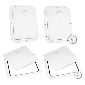 INSPECTION HATCH W/ REMOVABLE COVER, WHITE, 306X356MM