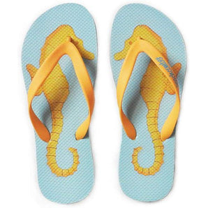 SEAHORSES NATURAL RUBBER FLIP FLOPS