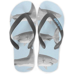 SHARKS NATURAL RUBBER FLIP FLOPS