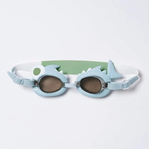 MINI SWIM GOGGLES SHARK TRIBE KHAKI