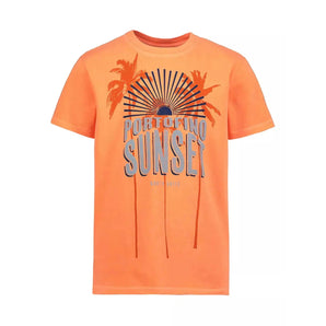 T-SHIRT S/S WW/GRAPHIC 0555 / ORANGE FLUO
