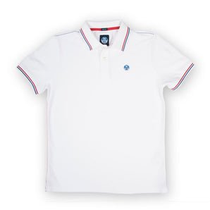 POLO S/S W/LOGO 0101 / WHITE