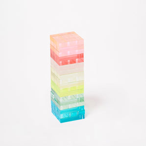 MINI LUCITE JUMBLING TOWER AURORA