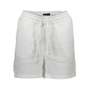 REGULAR FIT WITH ELASTIC WAIST SHORT WHITE