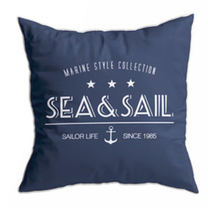 "SANTORINI CUSHION 40X40 - SEA & SAIL BLUE
NAVY - WITH STUFFING SET 2 U"