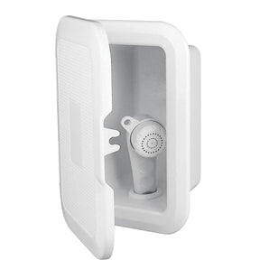 CASE W/SHOWER &MIXER TAP, 5M HOSE, W/LID, WHITE