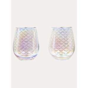 STEMLESS COCKTAIL GLASSES MAGICAL SEA SET OF 2