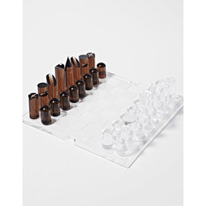 LUCITE CHESS & CHECKERS